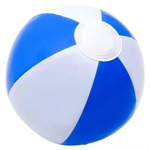 12 Blue And White Beach Balls