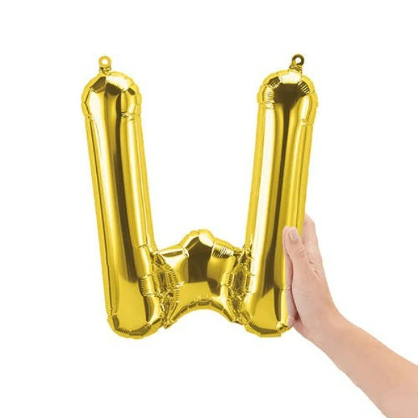 16  Letter W - Gold (Air-Fill Only)
