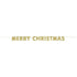 Gold Glitter Merry Christmas Banner