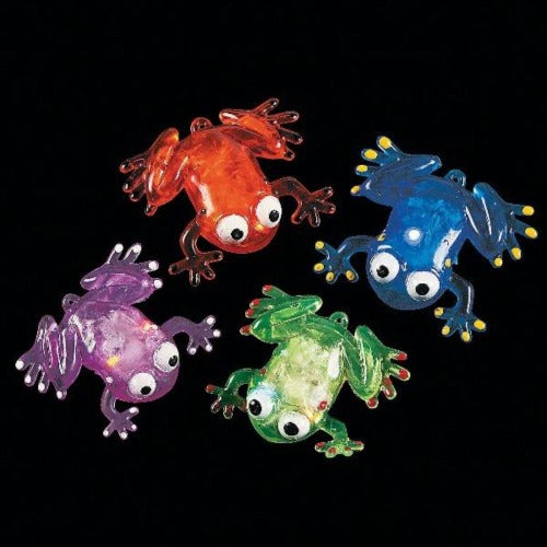 LED Flashing Squishy Frogs with Beads