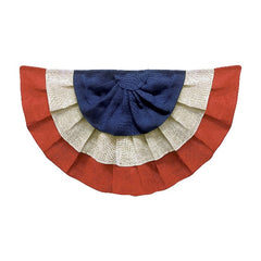 Burlap Americana Bunting