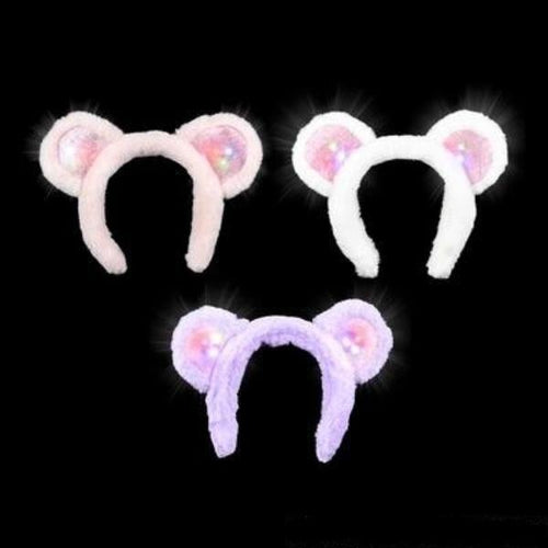 LED Light-Up Teddy Bear Headband