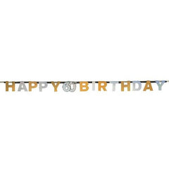 60th Sparkling Celebration Cardboard Jointed Banner