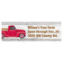 Vintage Red Truck Custom Banner - Medium