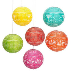 Papel Picado Hanging Paper Lanterns