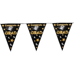 Congrats Grad Plastic Pennant Banner