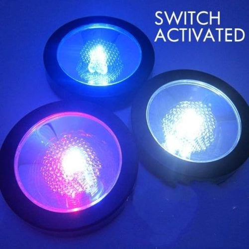 LED Light Up Drink Coasters - Pressure Activated - Blue