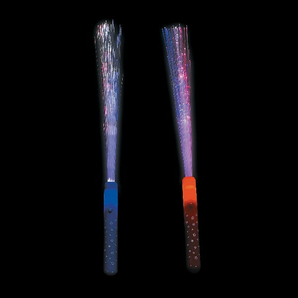 Patriotic Fiber Optic Light Up Wands