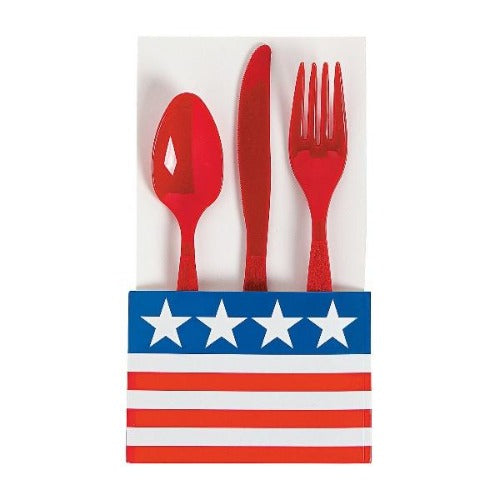 Patriotic Silverware Holders