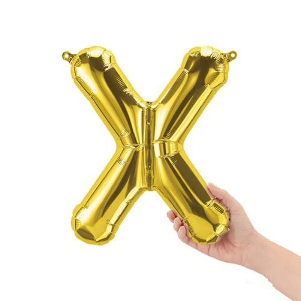 16  Letter X - Gold (Air-Fill Only)