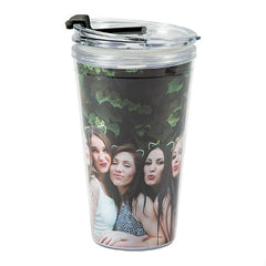 Custom Photo Plastic Travel Mug