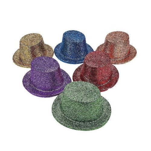 Bright Glitter Top Hats Assortment