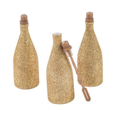 Gold Glitter Bubble Bottles