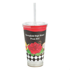 Personalized Garden Of Wonders Tumbler With Straw