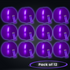 24 Inch Glow in The Dark Purple Beach Ball - Pack of 12