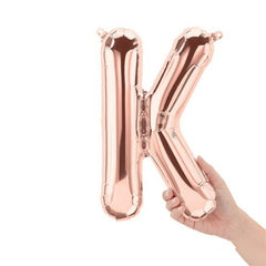 16  Letter K - Rose Gold (Air-Fill Only)