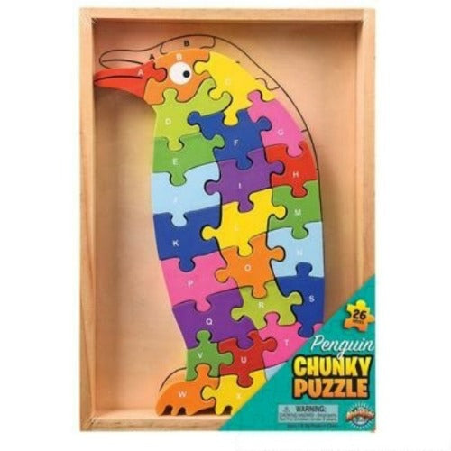 10.25 X 7.25 Wooden Penguin Letter Puzzle