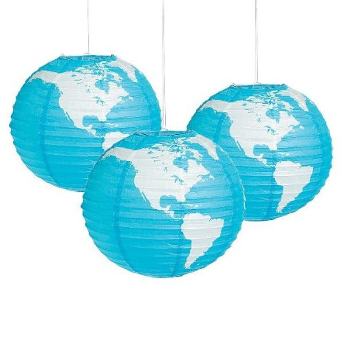 Globe Hanging Paper Lanterns