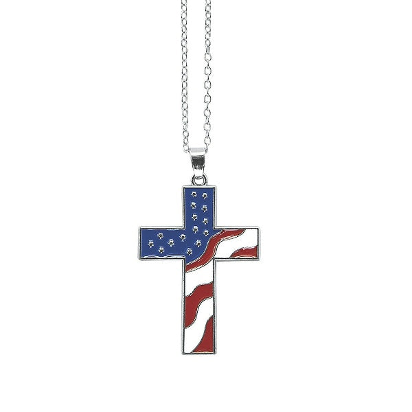 Patriotic Cross Necklaces