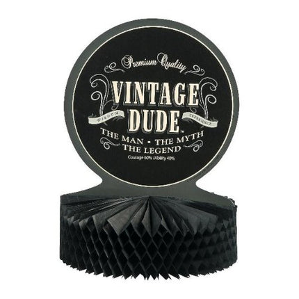 Vintage Dude Birthday Centerpiece