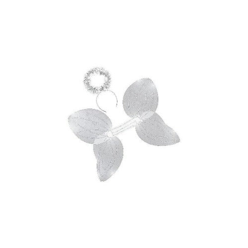 Kids White Angel Wings & Halo Headband