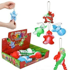 3.5" Reversible Christmas Popper Keychains