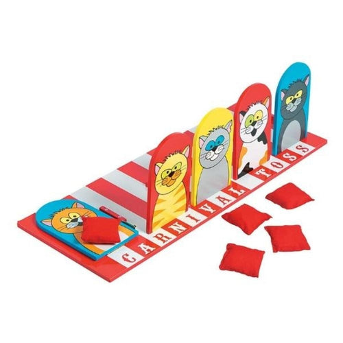 Carnival Cat Bean Bag Toss Game Set