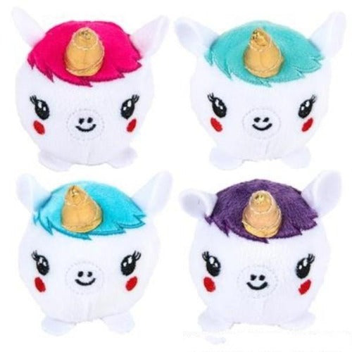 3 Deluxe Squish Plush Unicorn