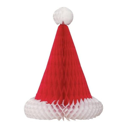 Santa Hat Christmas Honeycomb Centerpiece
