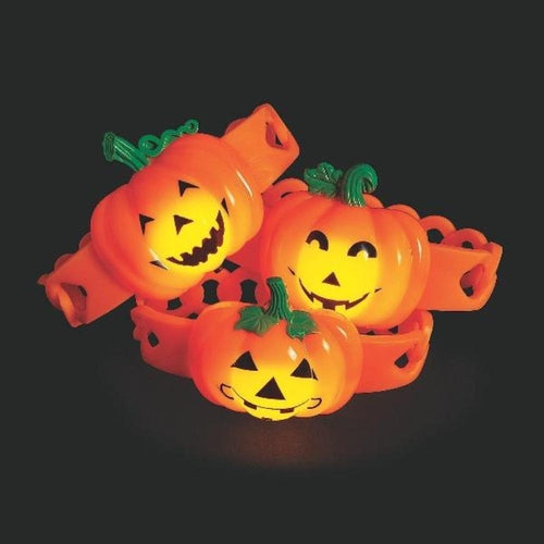 LED Pumpkin Light-Up Bracelets