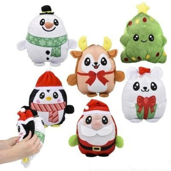 8" Christmas Reverse Eez Plush