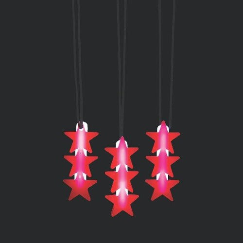 Patriotic Star Glow Necklaces