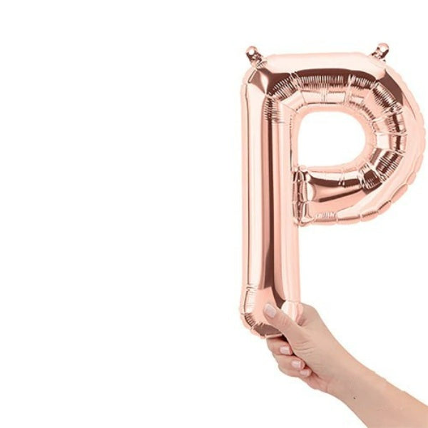 16  Letter P - Rose Gold (Air-Fill Only)