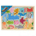 15.75" X 11.75" 18Pc Wooden Aquatic Raised Up Puzzle