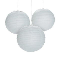 White Hanging Paper Lanterns