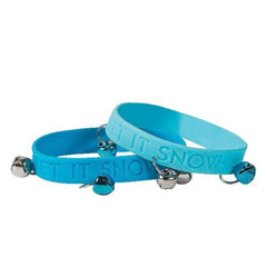 Let It Snow Jingle Bell Rubber Bracelets