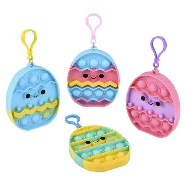 4.25 Easter Egg Bubble Popper Clip Ons