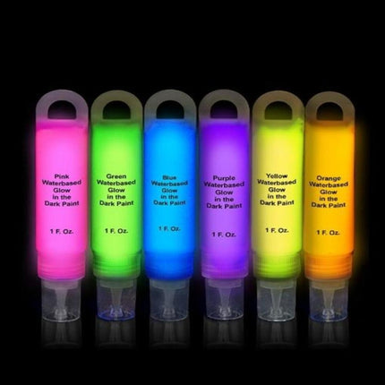 Glominex Glow Paint 1 oz Tubes - Assorted Colors