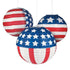 Patriotic Flag Hanging Paper Lanterns | PartyGlowz