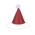 Mini Glitter Santa Party Cone Hats