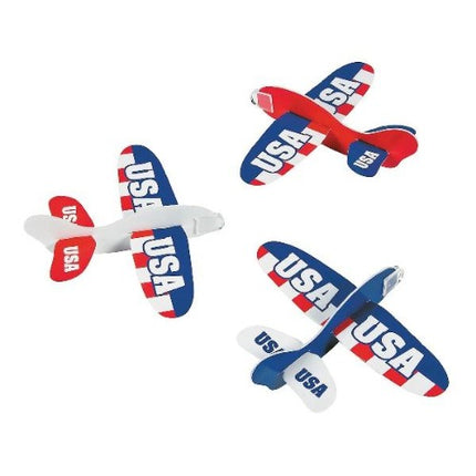 USA Glider Plane Toy For Kids - Pack of 48 Planes | PartyGlowz