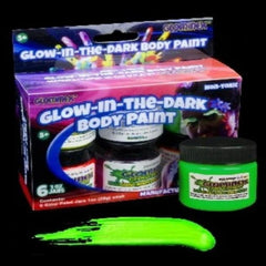 Glominex Glow Body Paint 1oz Jars - Retail Ready - Assorted