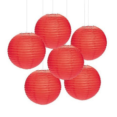 Red Hanging Paper Lanterns