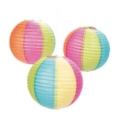 Beach Ball Celebration Hanging Paper Lanterns