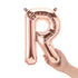 16  Letter R - Rose Gold (Air-Fill Only)