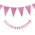 Pink Glitter Pennant Banner