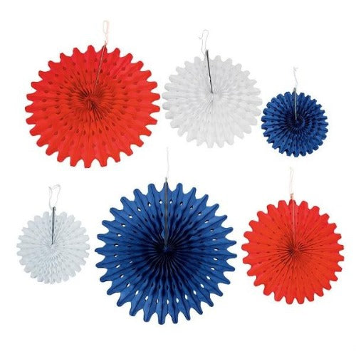 4th of July Decor Hanging Fans