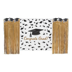 Gold Grad Backdrop Decorating Kit