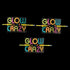 Glow crazy party bracelet with card