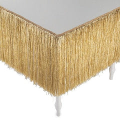 Gold Tinsel Table Skirt